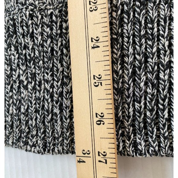 Liz Claiborne Black and White Tweed Knit Goth Y2K Dark Academic Sweater Size 3X - Picture 6 of 9